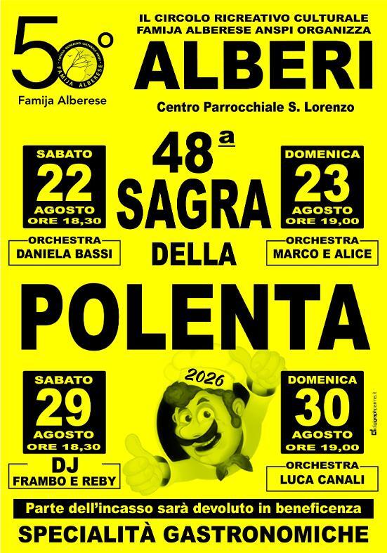 48ª Sagra della Polenta 2026 ad Alberi di Parma